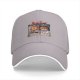 Black baseball cap with lion painter art print