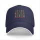 Black Baseball Cap With Ugly Christmas Style Fantasy Character Print