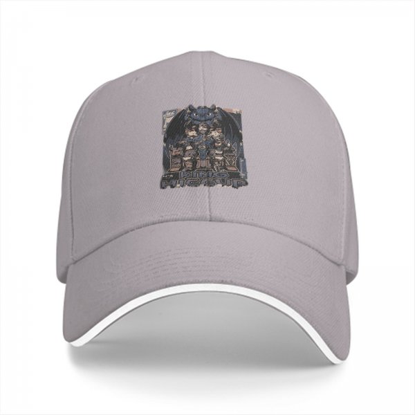 Black Baseball Cap with How to Train Your Dragon King Hiccup Print