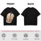 Olive T-Shirt With Halloween Themed Boba Tea Graphic