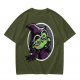 Olive T-Shirt With Cute Green Witch Wearing Glasses Graphic