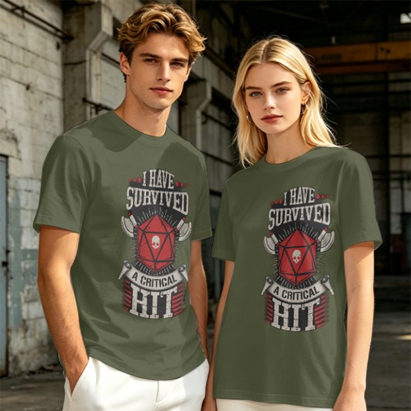 I Have Survived A Critical Hit D20 T-Shirt