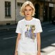 Olive T-Shirt with Shy Mage Wizard and Magical Artwork Print