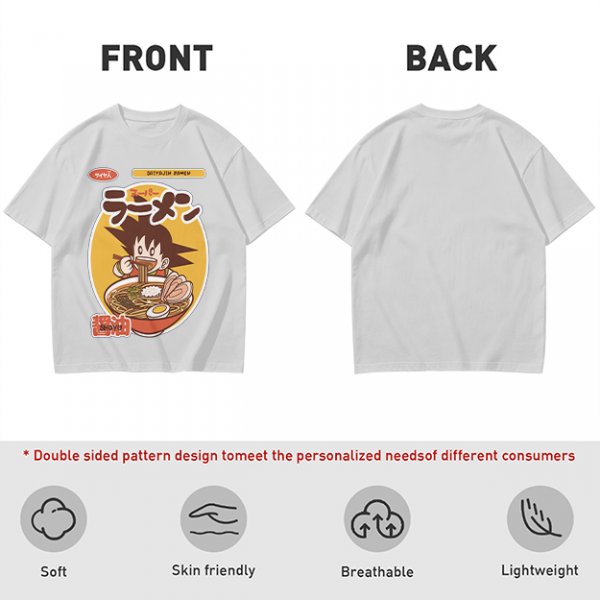 Olive Anime Ramen Graphic T-Shirt