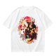Olive T-Shirt with Halloween Axolotl Candy Corn Art