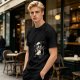 Olive T-Shirt With Cool Sunglass Wearing Opossum Graphic