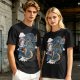 Olive Anime Dragon Graphic Short Sleeve T-Shirt