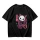 Olive T-Shirt with Skull Cat Ice Cream Graphic Print
