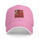 Black Baseball Cap With Vintage Wine Lady Graphic Print
