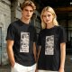 Olive T-Shirt with The Fool Tarot Card Anime Print