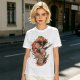 Olive T-shirt with Sushi Dragon Chopstick Art Print