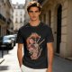 Olive T-shirt with Sushi Dragon Chopstick Art Print