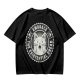 Olive t-shirt with 'Embrace the Existential Dread' screaming cat graphic