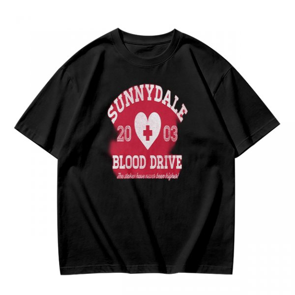 Sunnydale 2003 Blood Drive Themed Graphic T-Shirt