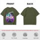 Olive T-Shirt With Galaxy Ramen Bowl Kawaii Graphic