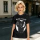 Olive T-Shirt With Sorry I Can't Black Cat Graphic Print
