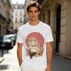 Olive Green T-Shirt With Bulldog Frog Hybrid Graphic Print