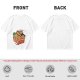 Olive T-shirt with Chibi Anime Characters in Takeout Box