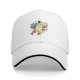 Black baseball cap with Totoro and girls graphic print