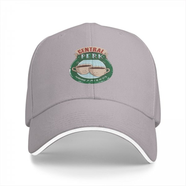 Black baseball cap with Central Perk coffee shop logo