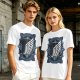 Olive T-Shirt With Attack on Titan Survey Corps Wings Print