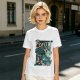 Olive t-shirt with mermaid coffee print 'Coffee Because Luring Sailors Takes Energy'