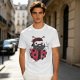 Olive Green T-Shirt With Bearded Ladybug Print