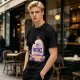 Olive T-Shirt With 'My Patience' Gravestone Graphic Print