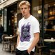 Olive Graphic T-Shirt with Black Mage Records Wizard Artwork