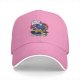 Black Baseball Cap With Cobra Puffs Graphic Print