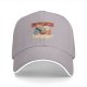 Black baseball cap with cats eating ramen graphic