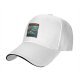 Black baseball cap with Stranger & Hobbs Upside Down Adventures graphic