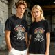 Olive Graphic T-Shirt With Raccoon Rainbow 'A Great Day To Be Trash' Print
