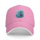Black Baseball Cap With Turquoise Ancient Wise Man Face Art Print