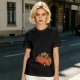 Olive T-Shirt with Skeleton and Friends in Christmas Car Print