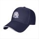 Black Baseball Cap With Anime Themed Graphic Print