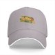 Black baseball cap with capybara snack box graphic