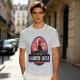 Olive T-Shirt with Haunted Castle Silhouette Graphic Design