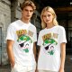 Kiss Me Pirate Cat Shamrock Graphic T-Shirt