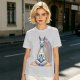 Olive T-Shirt With Meditating Llama Rainbow Graphic