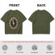 Olive T-Shirt With Thirteen Hour Clock Design
