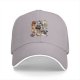 Black Baseball Cap With Cute Cat Food Themed Graphic