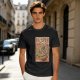 Olive T-shirt with Vintage Yokai Ramen Bowl Graphic Print