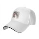 Black baseball cap with sushi and banshees graphic design