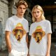 One Piece Luffy Straw Hat Sunset Graphic T-Shirt