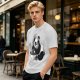 Olive T-Shirt With Panda Eating Ramen Graphic Print