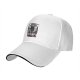 Black baseball cap with cat kitchen graphic and 'Return to Bed Human' text