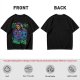 Olive T-shirt with Skeletor Holding Panthor Graphic Print