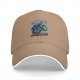 Black baseball cap with Galactic Gunshow skeleton graphic print