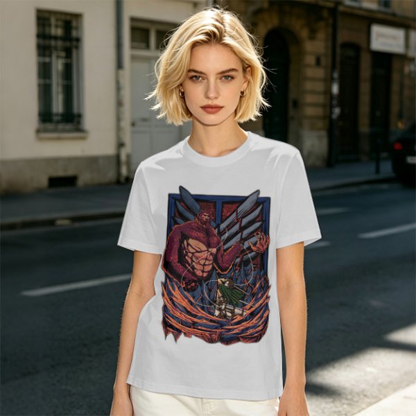 Attack on Titan Beast Titan vs Scout Levi Graphic T-Shirt